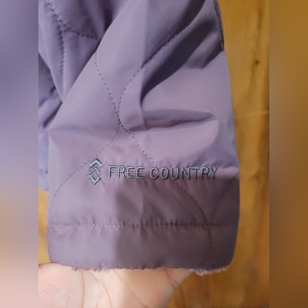 Free Country Purple Quilted Varsity Jacket - Picture 5 of 14